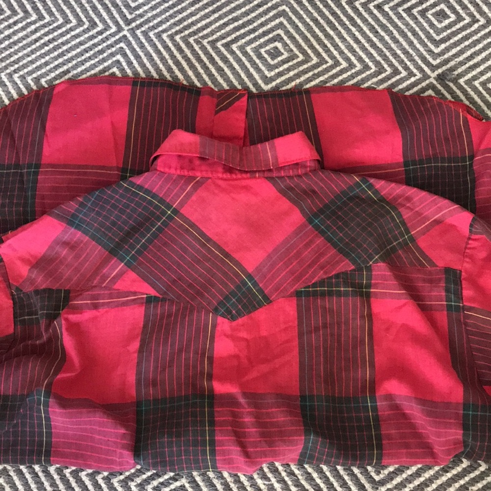 Wrangler men’s plaid cowboy shirt - Picture 6 of 13